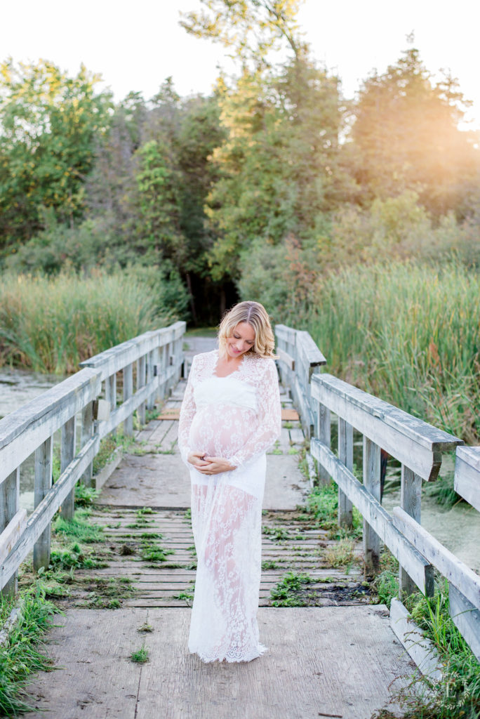 baxters conservation - ottawa maternity photographer - white lace dress