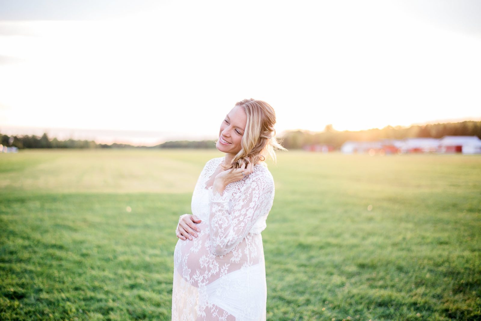 baxters conservation - ottawa maternity photographer - white lace dress