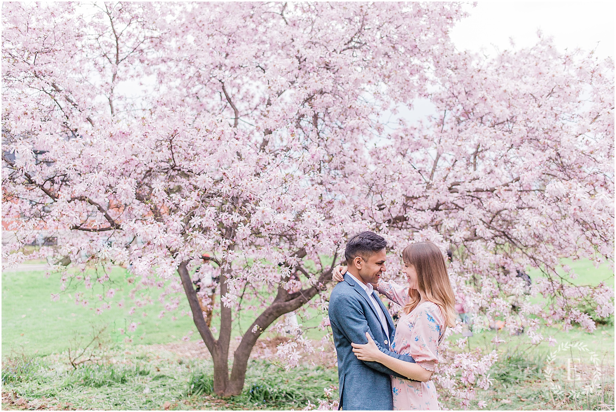 ottawa photography locations - cherry blossom engagement